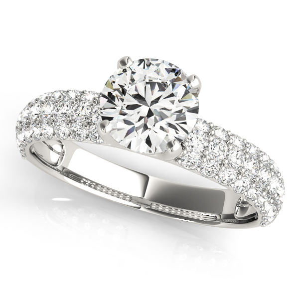 Amazing Wholesale Jewelry - Round Engagement Ring 23977050271-E-2