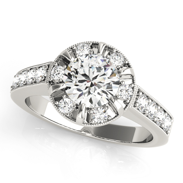Amazing Wholesale Jewelry - Round Engagement Ring 23977050319-E