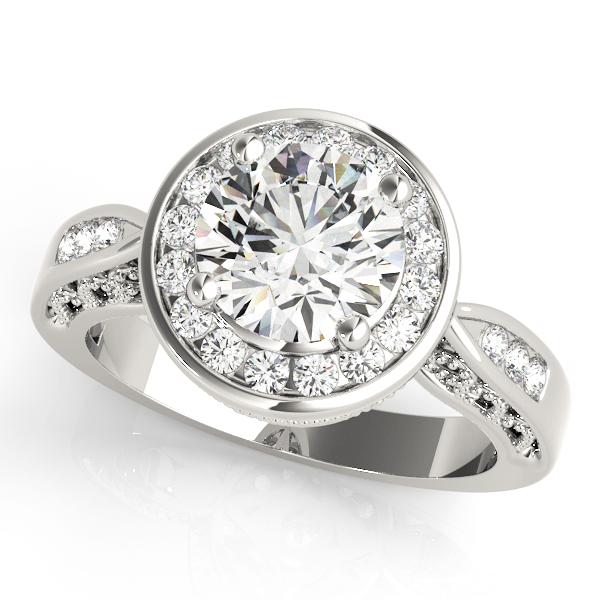 Amazing Wholesale Jewelry - Round Engagement Ring 23977050338-E