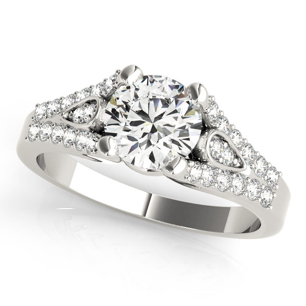Amazing Wholesale Jewelry - Round Engagement Ring 23977050340-E