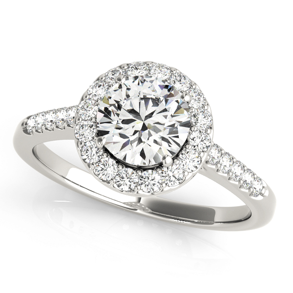 Amazing Wholesale Jewelry - Round Engagement Ring 23977050345-E-1/2