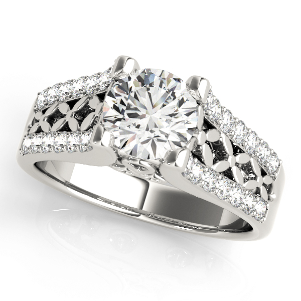 Amazing Wholesale Jewelry - Round Engagement Ring 23977050346-E