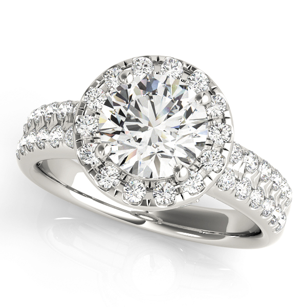 Amazing Wholesale Jewelry - Round Engagement Ring 23977050425-E-2