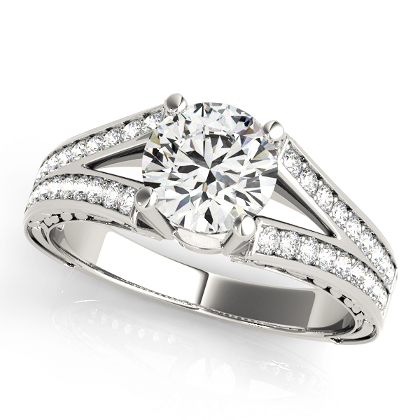 Amazing Wholesale Jewelry - Round Engagement Ring 23977050510-E