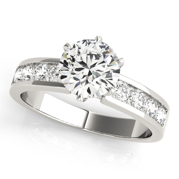 Amazing Wholesale Jewelry - Round Engagement Ring 23977050520-E-1