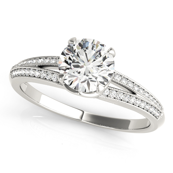 Amazing Wholesale Jewelry - Round Engagement Ring 23977050542-E-1