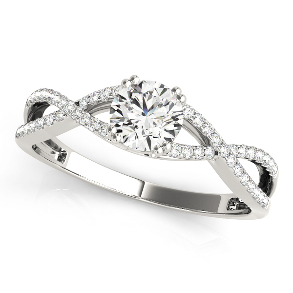 Amazing Wholesale Jewelry - Round Engagement Ring 23977050547-E-1/3