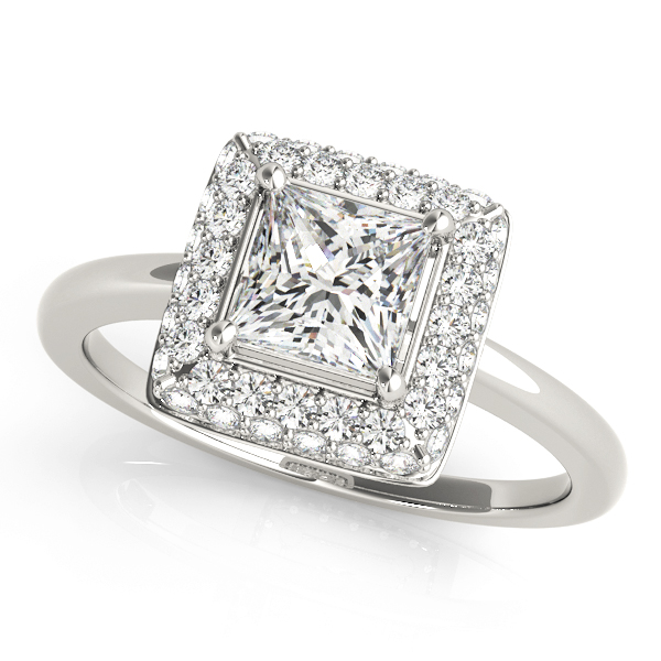 Amazing Wholesale Jewelry - Square Engagement Ring 23977050565-E-1/3