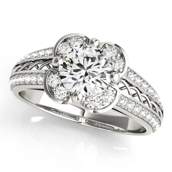 Amazing Wholesale Jewelry - Round Engagement Ring 23977050569-E-1