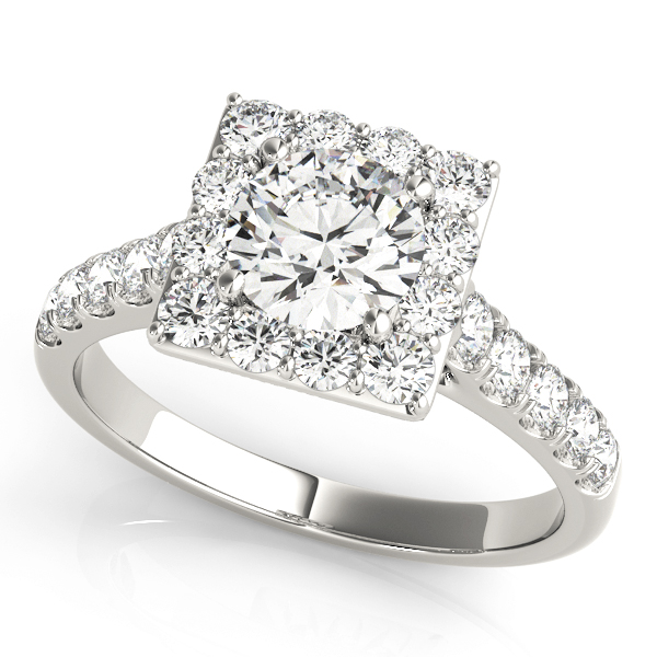 Amazing Wholesale Jewelry - Round Engagement Ring 23977050579-E-11/2