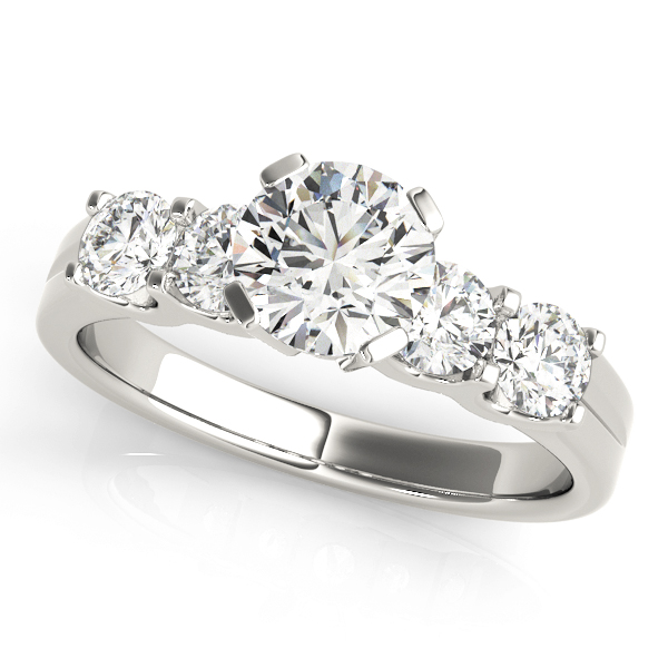 Amazing Wholesale Jewelry - Round Engagement Ring 23977050602-E-3/4