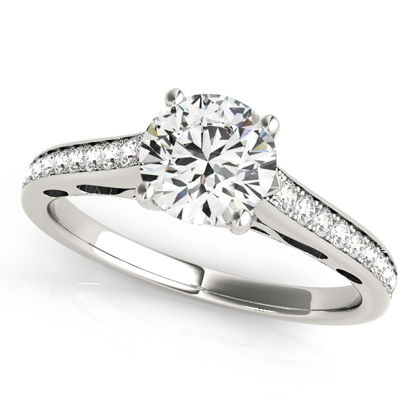 Amazing Wholesale Jewelry - Round Engagement Ring 23977050629-E
