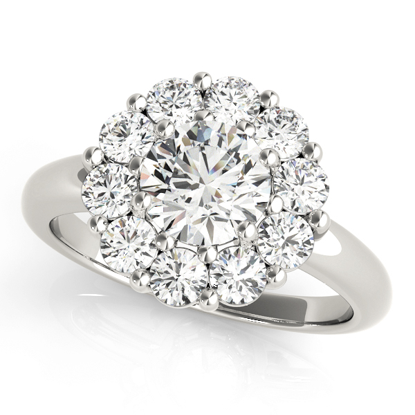 Amazing Wholesale Jewelry - Round Engagement Ring 23977050630-E-11/2