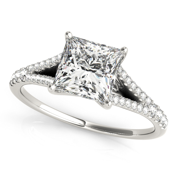 Amazing Wholesale Jewelry - Square Engagement Ring 23977050660-E-5.5