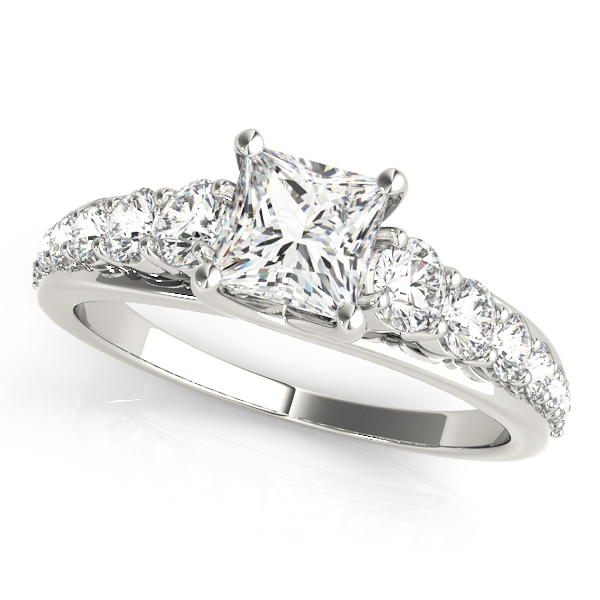 Amazing Wholesale Jewelry - Square Engagement Ring 23977050773-E-5.5
