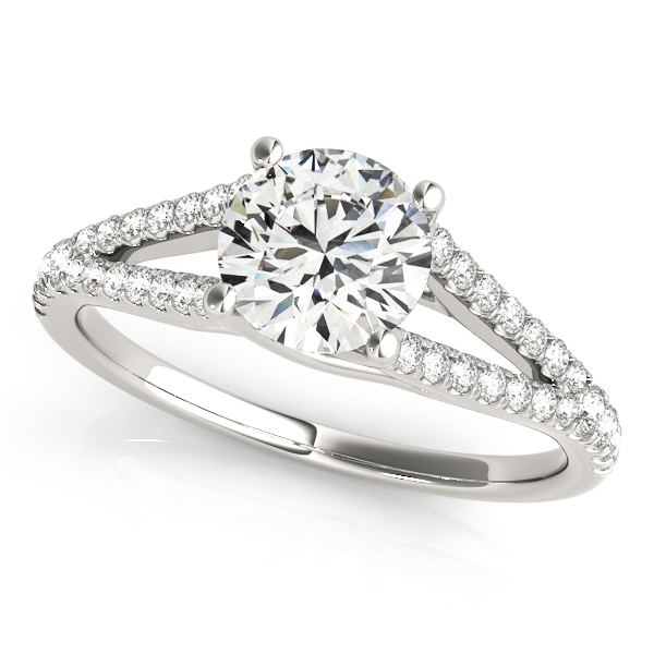 Amazing Wholesale Jewelry - Round Engagement Ring 23977050774-E-1/2