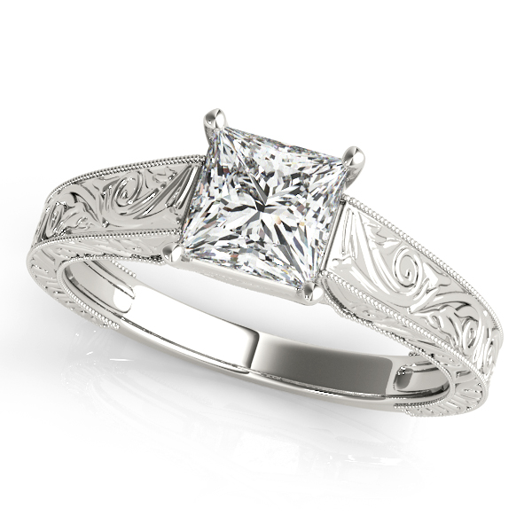 Amazing Wholesale Jewelry - Square Engagement Ring 23977050806-E-5.3