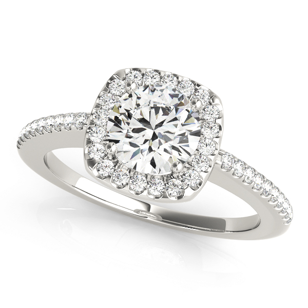 Amazing Wholesale Jewelry - Round Engagement Ring 23977050815-E-1/3