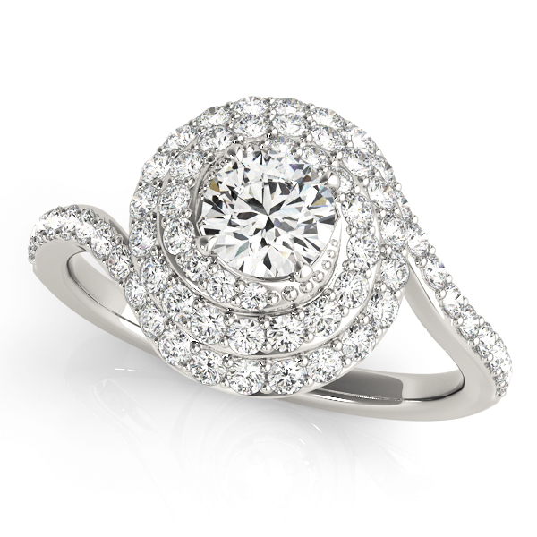 Amazing Wholesale Jewelry - Round Engagement Ring 23977050824-E-1