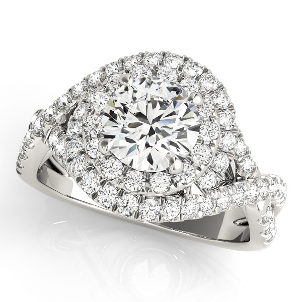 Amazing Wholesale Jewelry - Round Engagement Ring 23977050827-E-1