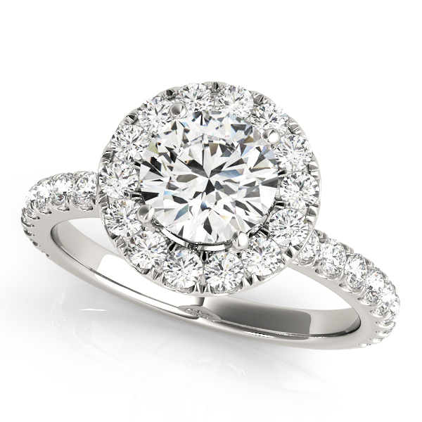 Amazing Wholesale Jewelry - Round Engagement Ring 23977050838-E-1