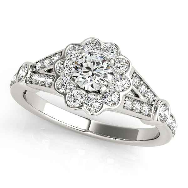 Amazing Wholesale Jewelry - Round Engagement Ring 23977050880-E