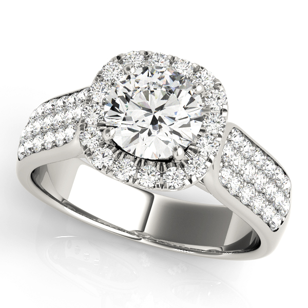 Amazing Wholesale Jewelry - Round Engagement Ring 23977050884-E