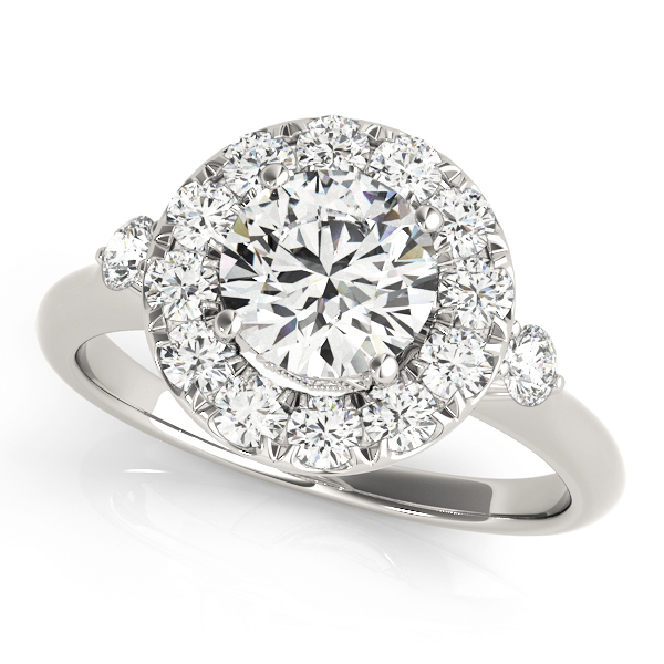 Amazing Wholesale Jewelry - Round Engagement Ring 23977050896-E-1/3