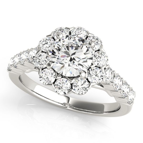 Amazing Wholesale Jewelry - Round Engagement Ring 23977050898-E-11/2