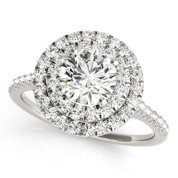 Amazing Wholesale Jewelry - Round Engagement Ring 23977050900-E-1/3