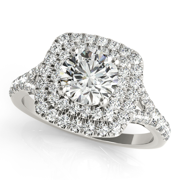 Amazing Wholesale Jewelry - Round Engagement Ring 23977050901-E-1/2