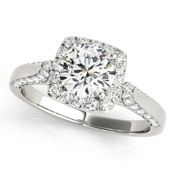 Amazing Wholesale Jewelry - Round Engagement Ring 23977050903-E-3/4