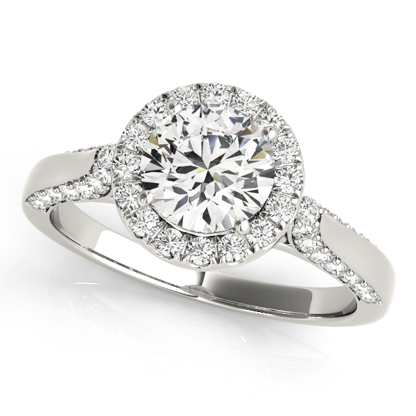Amazing Wholesale Jewelry - Round Engagement Ring 23977050904-E-11/2