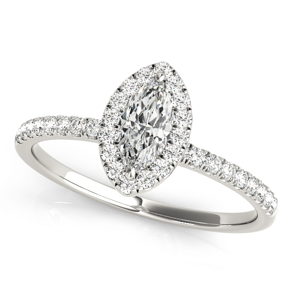 Amazing Wholesale Jewelry - Marquise Engagement Ring 23977050908-E-7X3.5