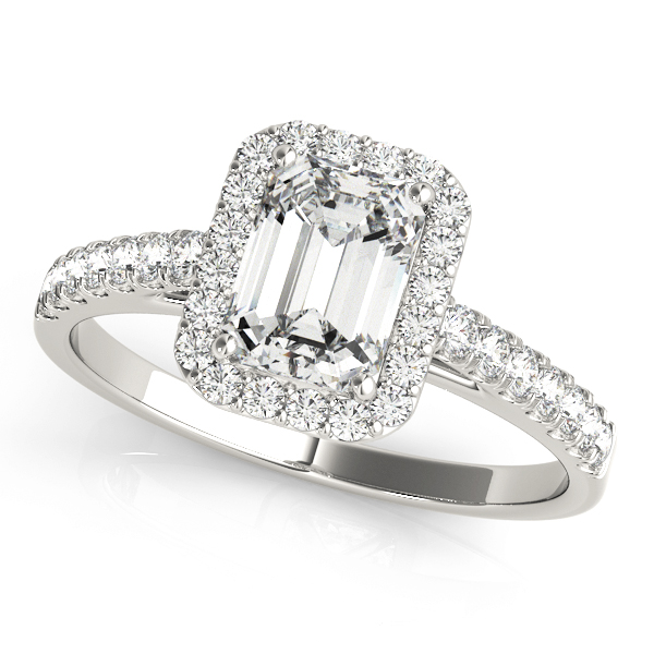 Amazing Wholesale Jewelry - Emerald Cut Engagement Ring 23977050921-E-7X5