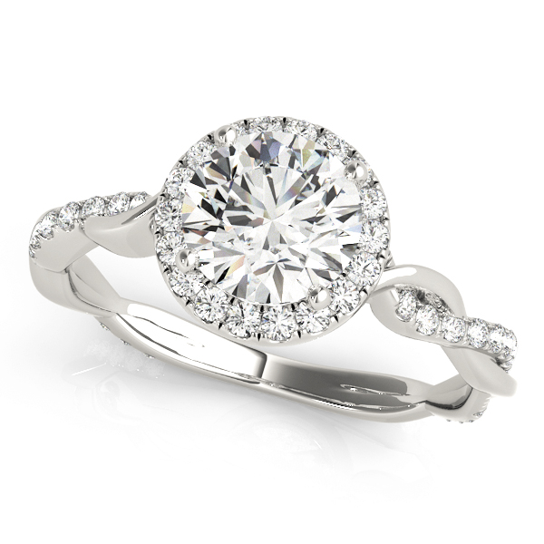 Amazing Wholesale Jewelry - Round Engagement Ring 23977050956-E-1