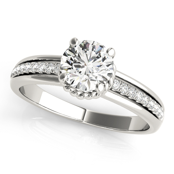 Amazing Wholesale Jewelry - Round Engagement Ring 23977050958-E