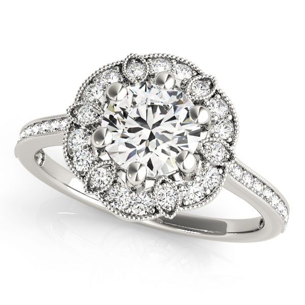 Amazing Wholesale Jewelry - Round Engagement Ring 23977050959-E-1