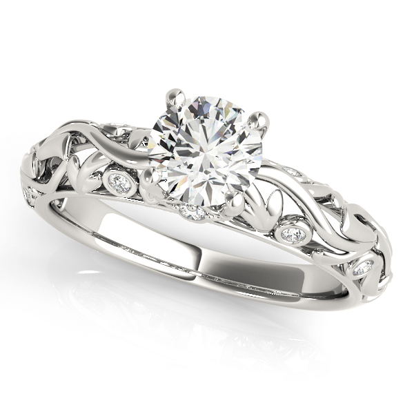 Amazing Wholesale Jewelry - Round Engagement Ring 23977050977-E