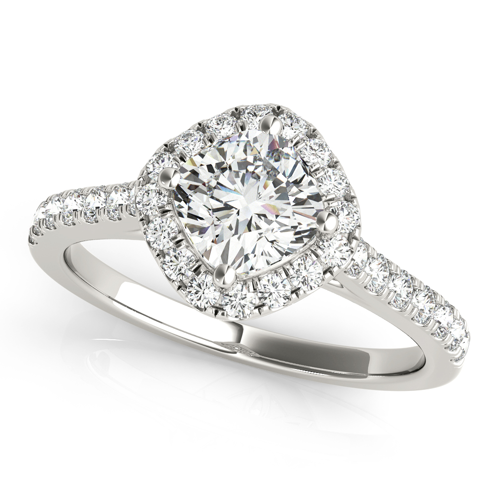 Amazing Wholesale Jewelry - Cushion Engagement Ring 23977050982-E