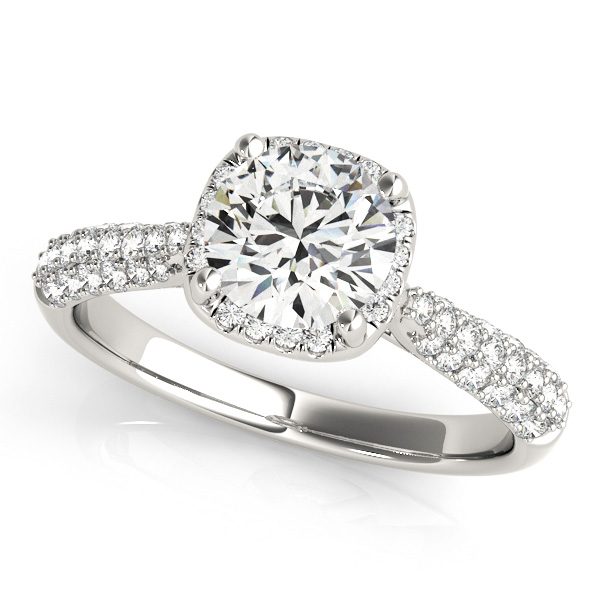 Amazing Wholesale Jewelry - Round Engagement Ring 23977051009-E-1/4