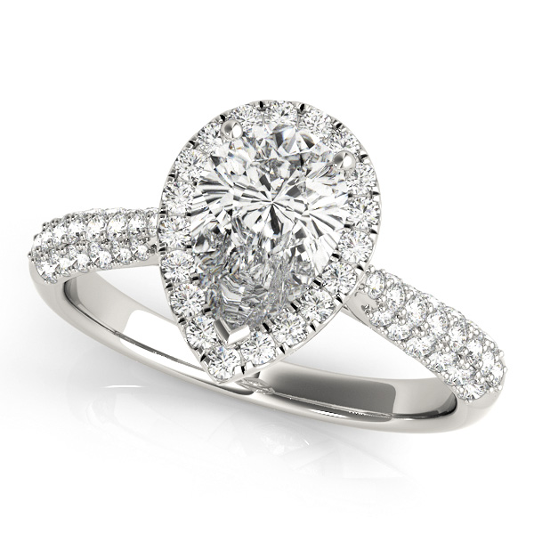 Amazing Wholesale Jewelry - Pear Engagement Ring 23977051014-E-10.5X7