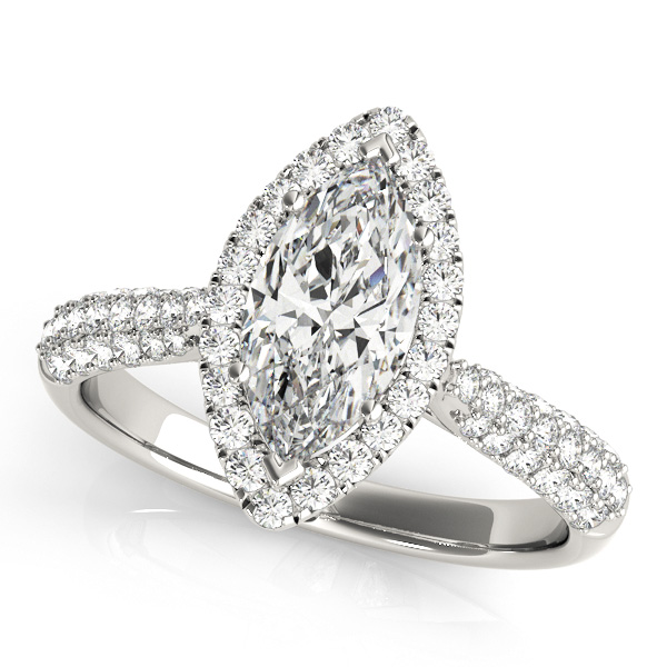 Amazing Wholesale Jewelry - Marquise Engagement Ring 23977051015-E-10X5