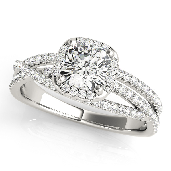 Amazing Wholesale Jewelry - Cushion Engagement Ring 23977051021-E-5.5