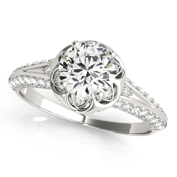 Amazing Wholesale Jewelry - Round Engagement Ring 23977051054-E
