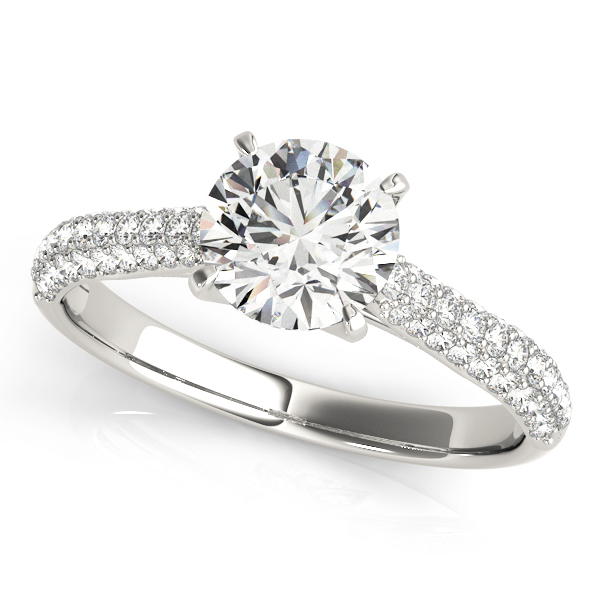 Amazing Wholesale Jewelry - Round Engagement Ring 23977051055-E-1