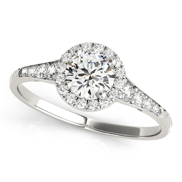 Amazing Wholesale Jewelry - Round Engagement Ring 23977051057-E