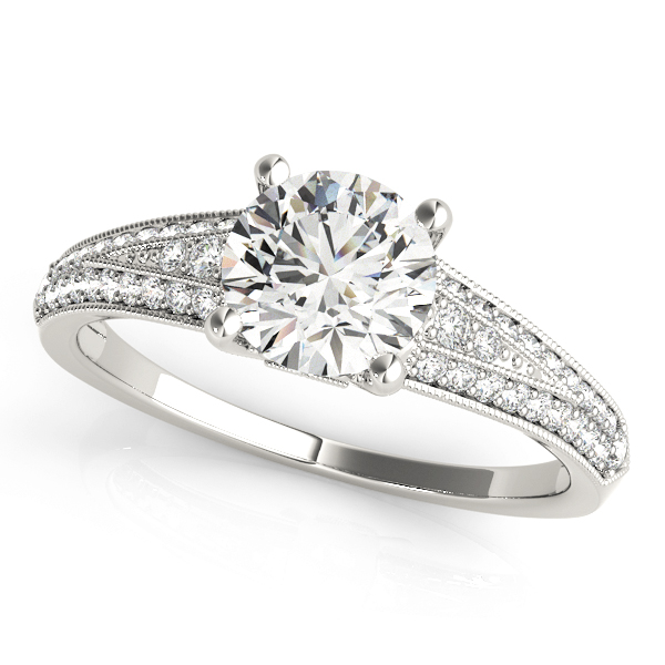 Amazing Wholesale Jewelry - Round Engagement Ring 23977051060-E