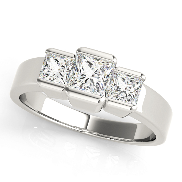 Amazing Wholesale Jewelry - Square Engagement Ring 23977082572-1/2