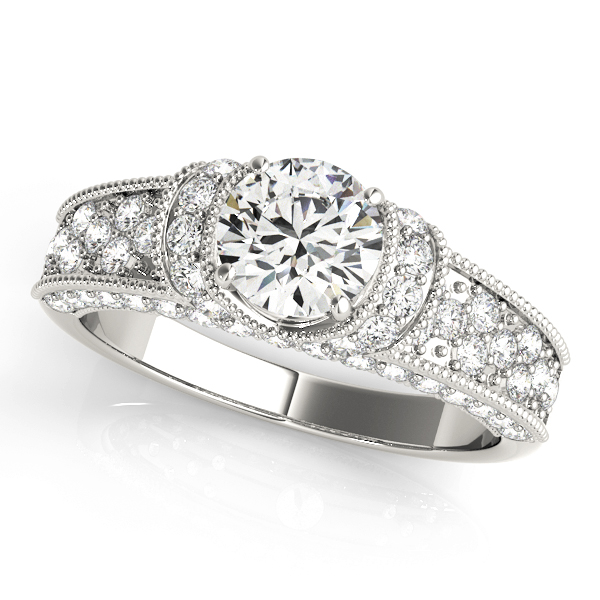 Amazing Wholesale Jewelry - Round Engagement Ring 23977082823-A